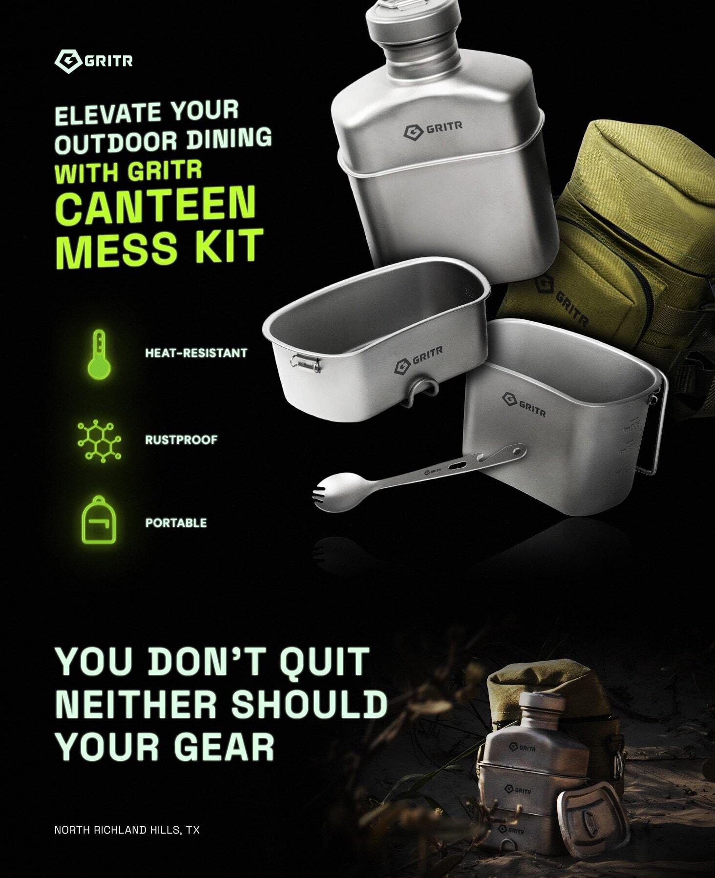 Titanium Canteen Mess Kit