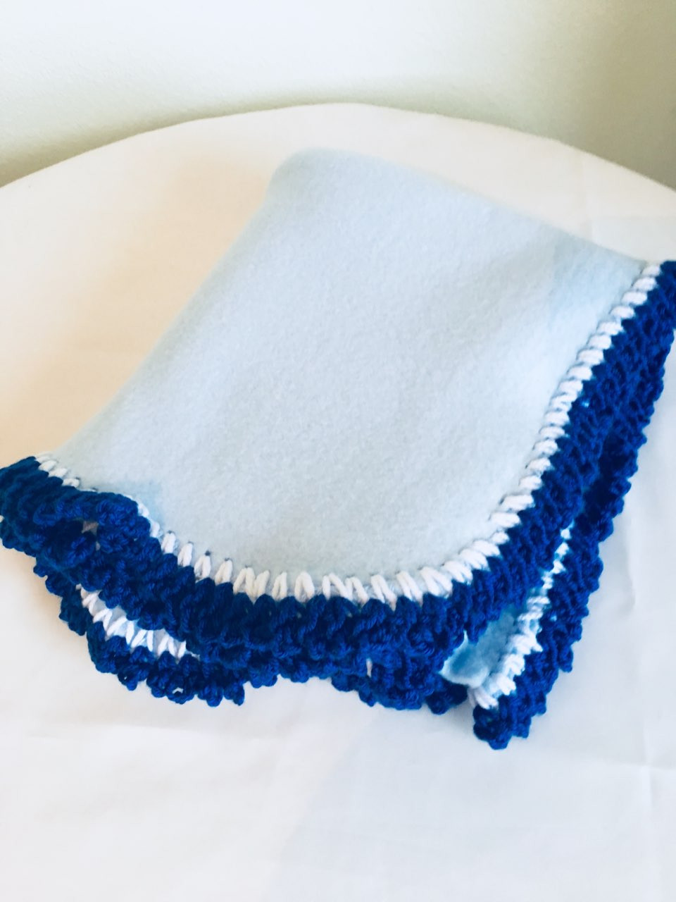 royal blue baby blanket