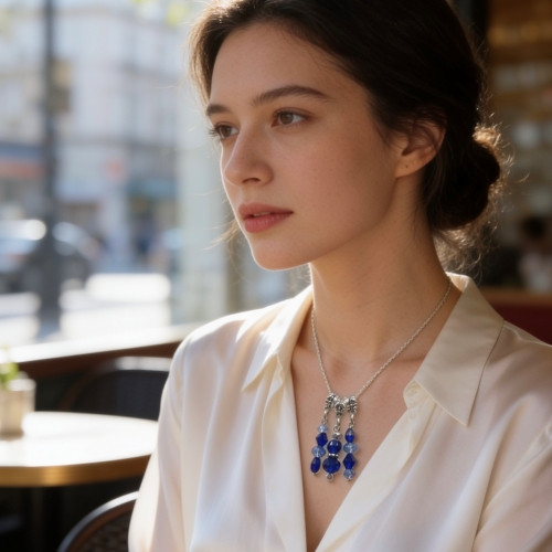 Handmade Crystal Pendant Necklaces | Sterling Silver Chains | Different Styles | Made in the USA
