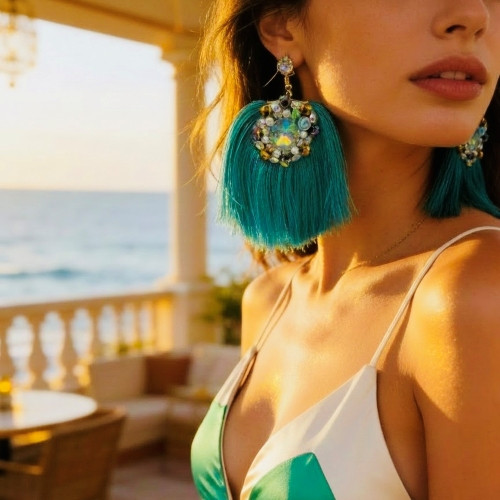 One-of-a-Kind Crystal Statement Earrings – Assorted Styles