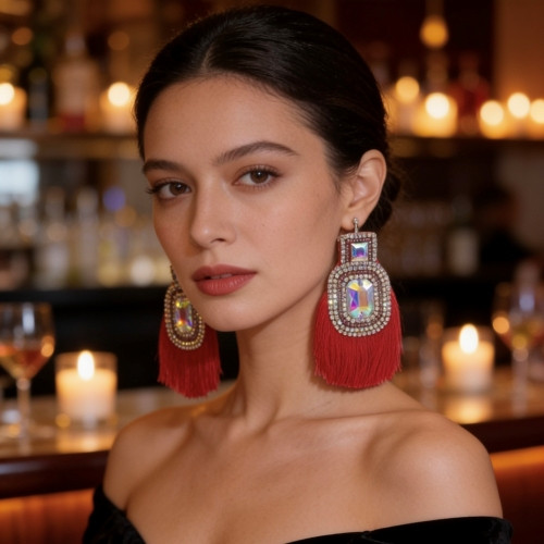 One-of-a-Kind Crystal Statement Earrings – Assorted Designs