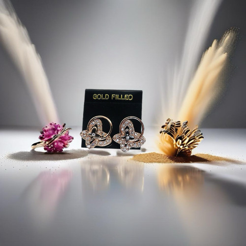 Gold-Filled Cubic Zirconia Stud Earrings – Assorted Styles