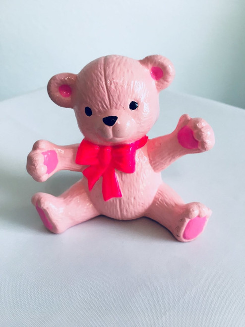 Mini-Baby Teddy Bear Ceramic Figurine/Handcrafted U.S.A.