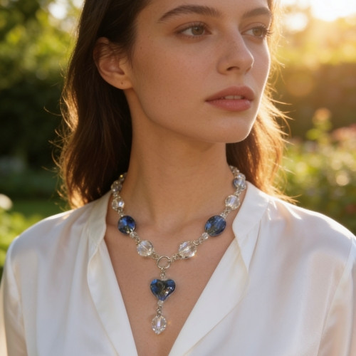 Double-Strand Crystal Necklace – Handcrafted in the U.S.A. | One-of-a-Kind Designs