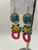 Crystal Drop Earrings – Same Design, Assorted Colors, One Pair Each