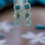 Crystal Drop Earrings – Same Design, Assorted Colors, One Pair Each