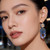Crystal Drop Earrings – Same Design, Assorted Colors, One Pair Each