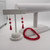 Red Crystal Elegance Set/Braided Neckline