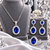 CZ Jewelry Set – 18K White Gold-Plated Sterling Silver