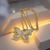 Gold-Plated Opal Butterfly Necklace with Crystals – 15" Costume Chain