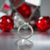 S925 Sterling Silver Ring with Lab-Grown Red Gemstone