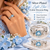 Silver-Plated Light Blue Cubic Zirconia Ring – Pretty Floral Style
