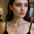 One-of-a-Kind Two-Layer CZ Sterling Silver Necklace – 8.5"