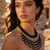 Egyptian Style Crystal Necklace Collection with Matching Earrings – Hand  Crochet Neckline