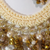 Vanilla Hand-Crocheted Crystal Necklace & Earrings – Handmade Statement Jewelry