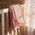 Pink Jawbreaker – Polar Fleece Baby Blanket, Country Look Hand-Crocheted Border