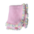 Pink Rainbow Cotton Candy – Polar Fleece Baby Blanket, French Design Hand-Crocheted Border