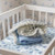 Ice Blue Polar Fleece Baby Blanket/Country Look, Hand Crocheted Border*