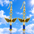 Angel Crystal Earrings – Gold Tone | Handmade in the U.S.A