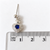 925 Sterling Silver Blue Crystal Heart Dangle Earrings with CZ Accents