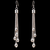 925 Sterling Silver Tassel Dangle Earrings