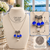 Blue Crystal Angel Necklace – Stamped 925 Sterling Silver