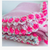 Pink Jawbreaker* Polar Fleece Baby Blanket/Country Look & Hand Crocheted Border