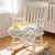 Blue Icing – Polar Fleece Baby Blanket, Country Look Hand-Crocheted Border