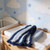 Royal Blue Cupcake Polar Fleece Baby Blanket – French Design Hand-Crocheted Border