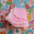 Pink Peppermint Polar Fleece Baby Blanket – French Design, Hand-Crocheted Border