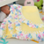 Rainbow Bubblegum* Polar Fleece Baby Blanket/French Design & Hand Crocheted Border