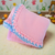 Pink Frosting* Polar Fleece Baby Blanket/Country Look,  Hand Crocheted Border Pink Frosting* Polar Fleece Baby Blanket/Country Look,  Hand Crocheted Border