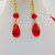 Crystal Necklace With Matching Earrings*Hand Crocheted  Neckline- 
