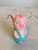 Mini-Ceramic Girl Pig/Handcrafted, Hand Painted Made In The U.S.A.
