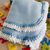 Angel Cake Polar Fleece Baby Blanket – French Design with Hand-Crocheted Border