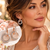 Crystal Circle Hoop Earrings – Assorted Colors