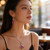 Australian Crystal Swan Necklace & Matching Earrings – Assorted Colors