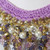 Crystal Necklace & Earrings*Hand crocheted  Neckline