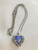 Amethyst Crystal Angel Wings Pendant Necklace – Heart & Love Design