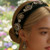 One-of-a-Kind Velvet Headband & Crystal Earrings Set – Green