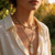 Handmade Crystal Pendant Necklace | Gold-Tone Costume Chain | Made in Mexico