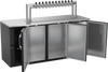 VDDN72HC-B-12T | 72" Direct Draw Dispenser / 12 Tap Tower in Black
