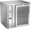 VBB36HC-FG-S | 36" Glass Door Food Rated Back Bar in Stainless Steel