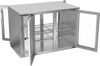 VBB48HC-FG-PT-S | 48" Glass Doors Food Rated Pass-thru Back Bar in Stainless Steel