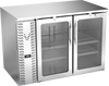 VBB48HC-FG-S | 48" Glass Doors Food Rated Back Bar in Stainless Steel