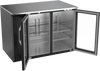 VBB48HC-G-B | 48" Glass Doors Back Bar in Black