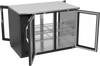 VBB48HC-G-PT-B | 48" Glass Doors Pass-thru Back Bar in Black