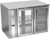 VBB48HC-G-PT-S | 48" Glass Doors Pass-thru Back Bar in Stainless Steel
