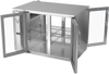 VBB48HC-G-PT-S | 48" Glass Doors Pass-thru Back Bar in Stainless Steel