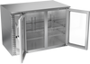 VBB48HC-G-S | 48" Glass Doors Back Bar in Stainless Steel